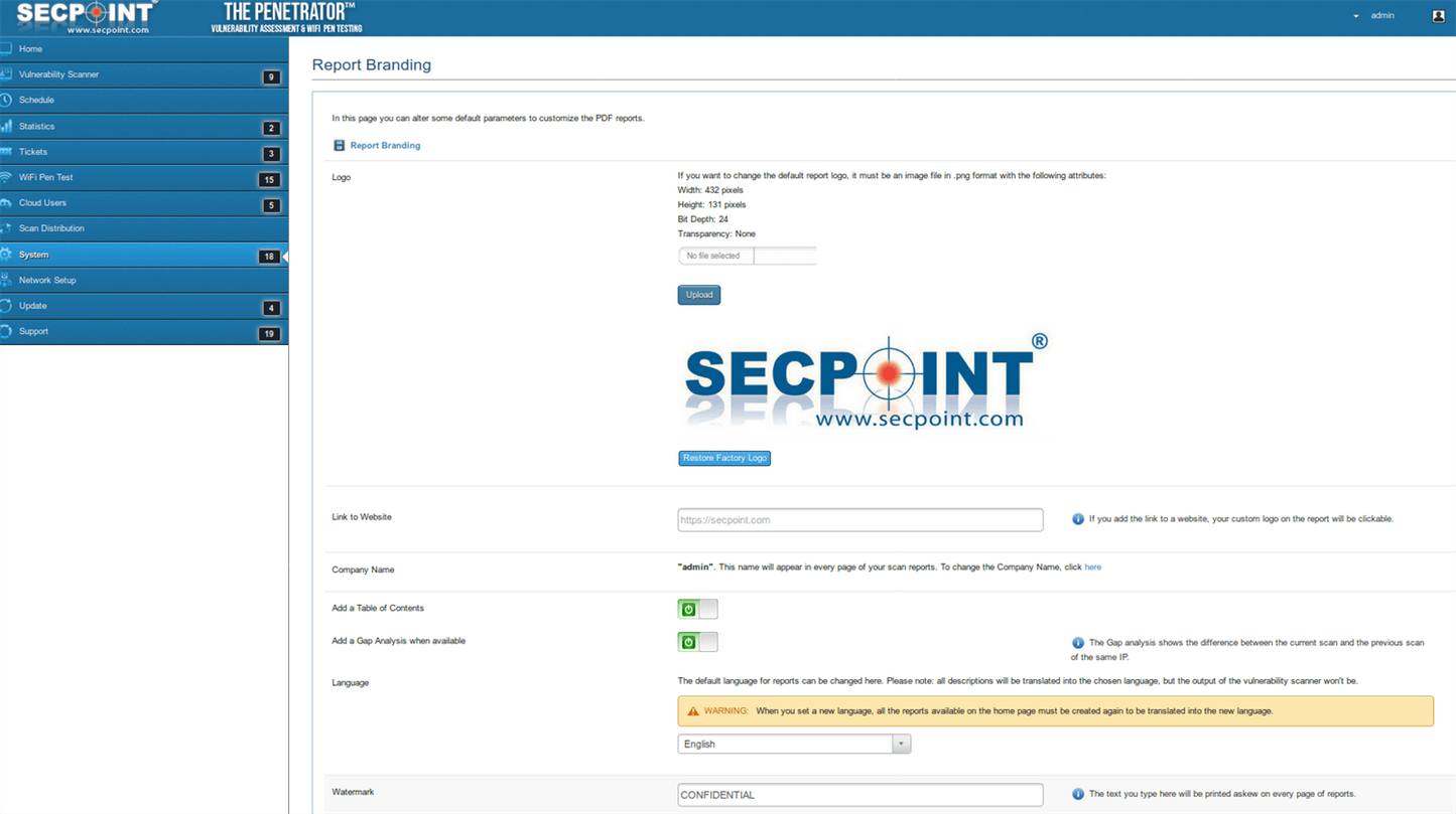 SecPoint Penetrator S9 - 4 IP Concurrent Scan License Security Management (3 Years License) - SecPoint
