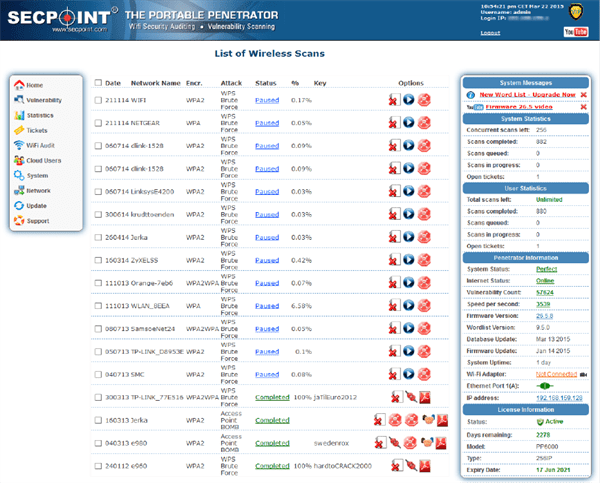 SecPoint Portable Penetrator - WiFi Penetration Testing Security Software - SecPoint