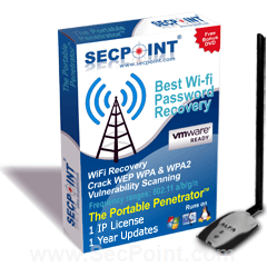 Portable Penetrator 1 IP 1 Year Updates Alfa AWUS036H Bundle - SecPoint
