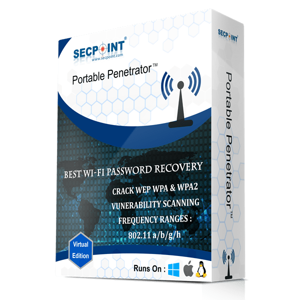 SecPoint Portable Penetrator - 256 IP Concurrent Scan License 1 Year License + WiFiAntenna - SecPoint